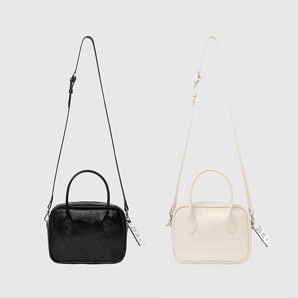 【NIEEH】SQUARE BIG BAG トートバッグ ショルダーバッグ Qoo10 NIEEH Square Big Bag 飾りなし