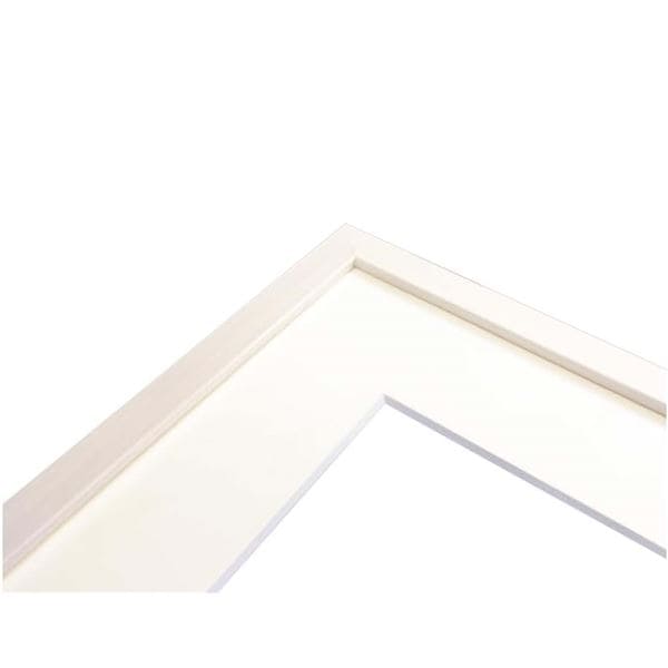 [軽量水彩額]縦横兼用 色あせを防ぐUVカットアクリル/マット付き 水彩額F4 ホワイト