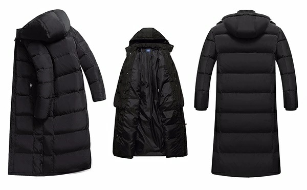 防寒！ ダウンコート 超ロング 大きいサイズ メンズ ジャケット ロング フード取り外し可能 大きいサイズ ベンチコート フード 帽子付き コート 秋冬 アウター ファー付き 90％ 冬服 柔らかい