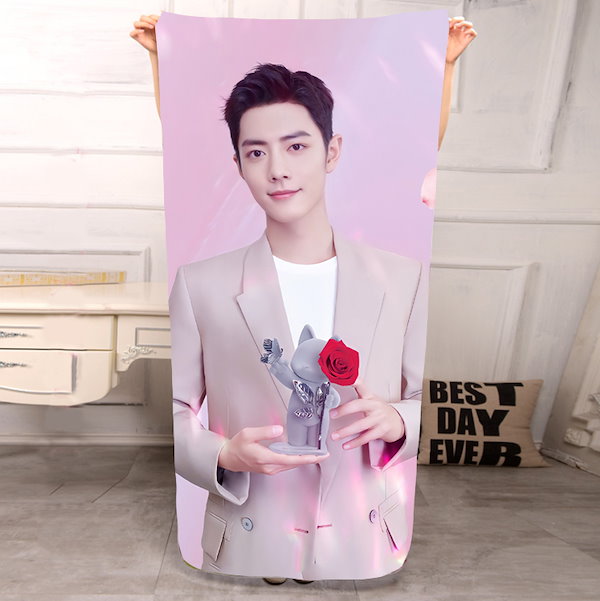 Qoo10] 中国俳優グッズ バスタオル 肖戦 シャオ