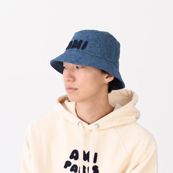 AMI Paris バケットハット デニム DENIM デニム AMI PARIS(アミ パリス