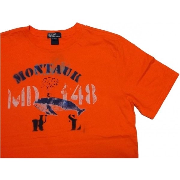 ボーイズサイズ 半袖 プリント Tシャツ オレンジ boys PR2-325 ボーイズサイズ 半袖 プリント Tシャツ オレンジ boys PR2-325