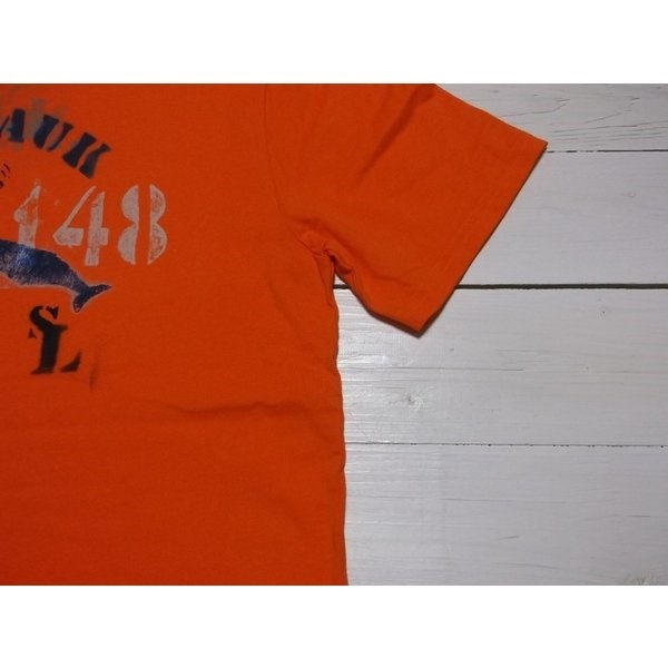 ボーイズサイズ 半袖 プリント Tシャツ オレンジ boys PR2-325 ボーイズサイズ 半袖 プリント Tシャツ オレンジ boys PR2-325