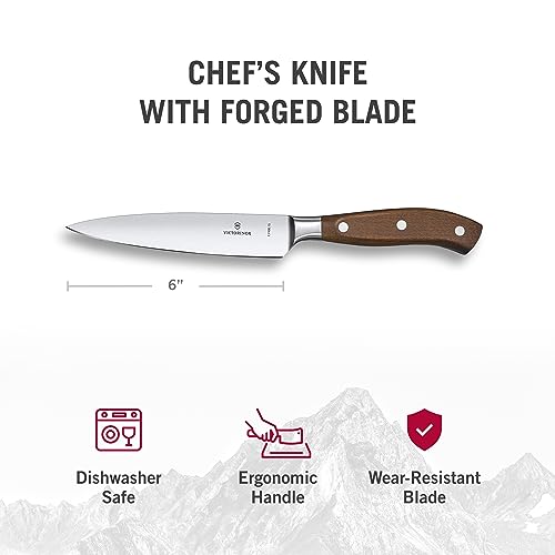 VICTORINOX(ビクトリノックス) シェフナイフ 15cm ウッド グランメートル 鍛造 牛刀包丁 プロ仕様 7.7400.15G VICTORINOX(ビクトリノックス) シェフナイフ 15cm ウッド グランメートル 鍛造 牛刀包丁 プロ仕様 7.7400.15G