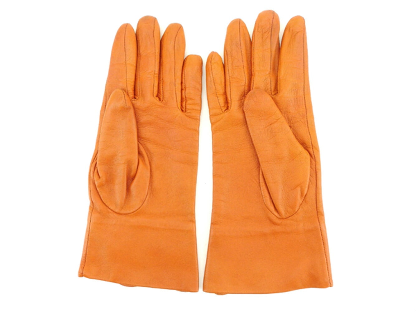 手袋 4Gロゴ オレンジ レディース 中古
