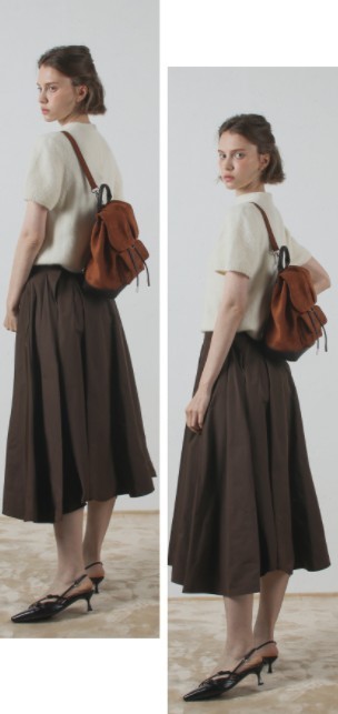 バックパック・リュック masmarulez Suede shirring mini flap backpack brown 501275958 Leather shirring mini flap backpack _ Black masmarulez官方網站