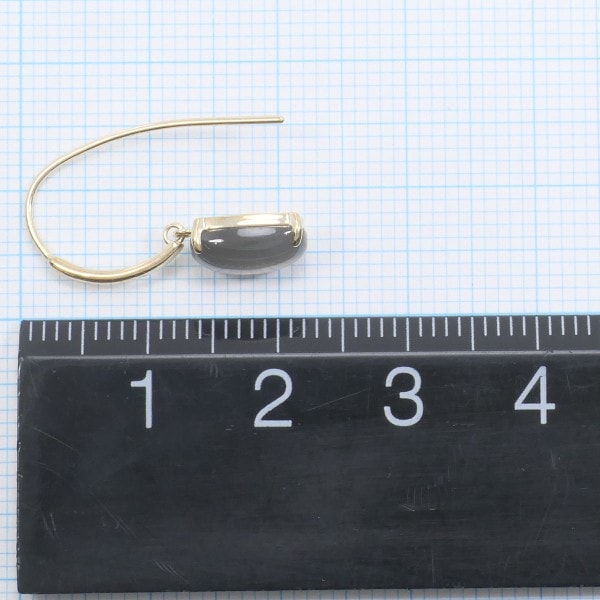 K10 10金 YG イエローゴールド ピアス 天然石 総重量約1.5g ジュエリー 中古