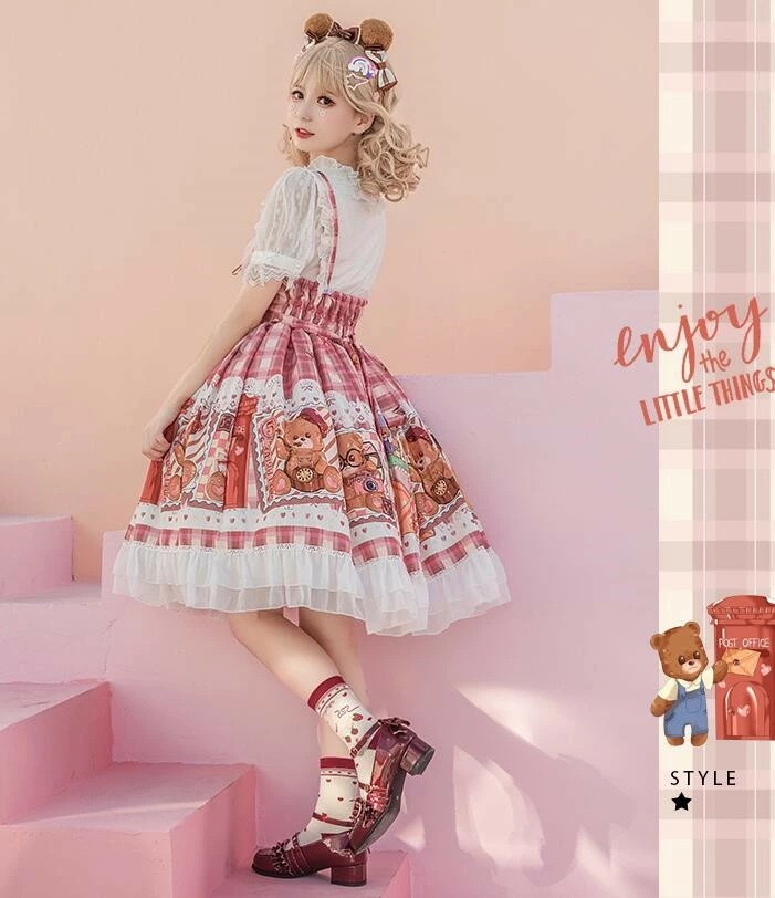【夏セール!】チェック柄 ロリータワンピース キャミソール ロリータ服 熊柄 可愛いドレス lolita スカラップワンピース 花見 撮影衣装 コスプレ 学園祭 イベント コスチューム 【夏セール!】チェック柄 ロリータワンピース キャミソール ロリータ服 熊柄 可愛いドレス lolita スカラップワンピース 花見 撮影衣装 コスプレ 学園祭 イベント コスチューム