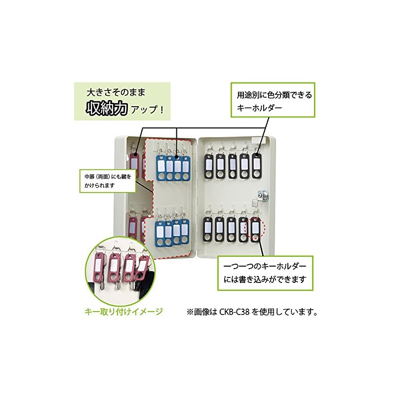 【3日以内発送】カール事務器 鍵収納 キーボックス コンパクト 20個吊 CKB-C20-I