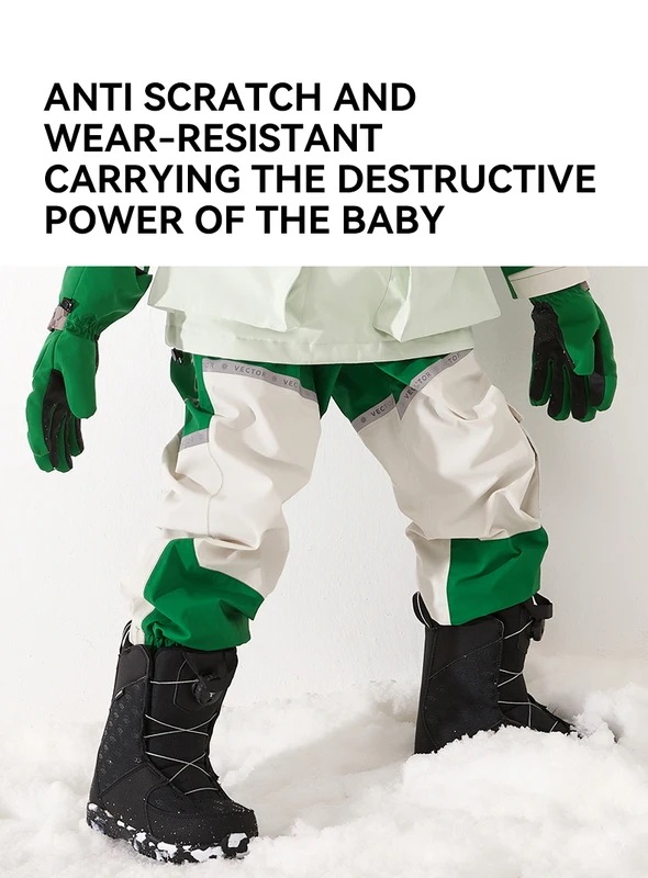 ベクトル冬のスキーパンツ子供屋外高品質防風防水暖かい雪冬スキースノーボードパンツ ベクトル冬のスキーパンツ子供屋外高品質防風防水暖かい雪冬スキースノーボードパンツ
