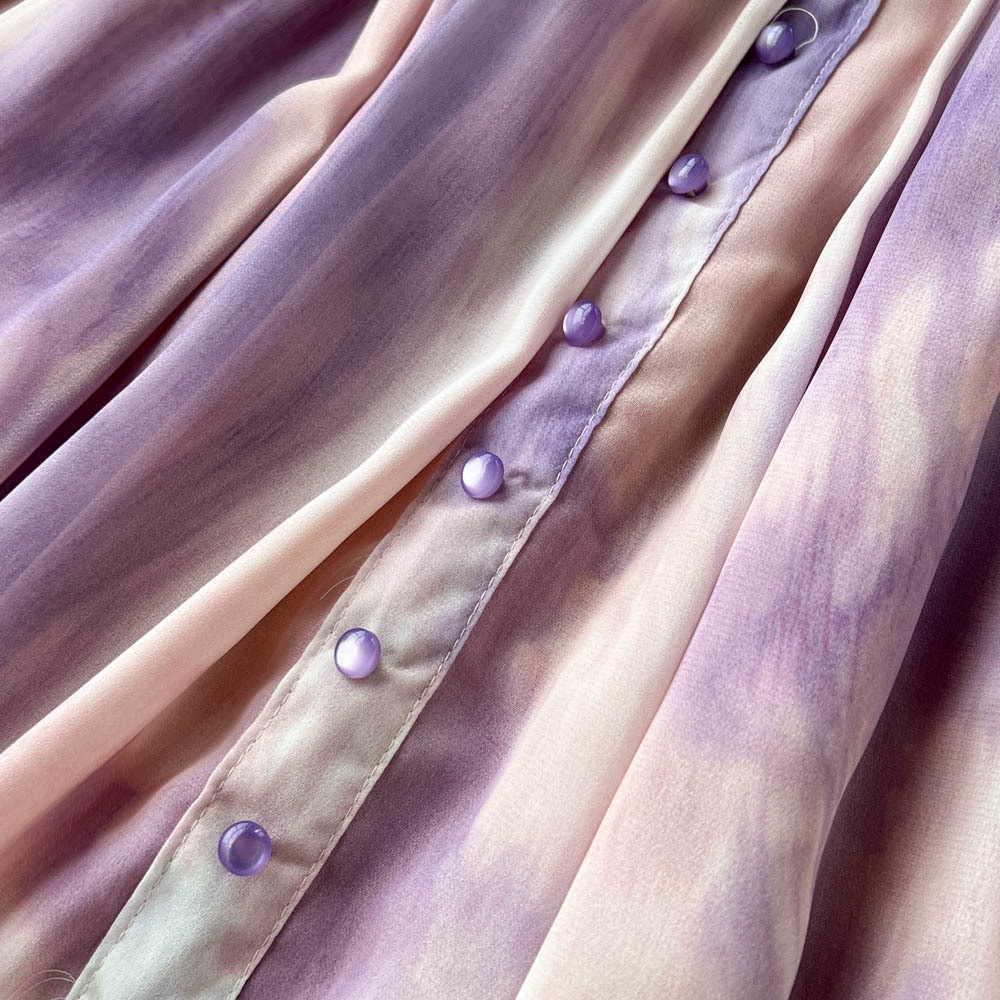 ワンピース レディース 夏 サマー 長袖 袖あり Vネック ドレス 紫 パープル エレガント フェミニン ハイウエスト Aラインスカート ロングスカート 可愛い 大人可愛い フェミニン エレガント お ワンピース レディース 夏 サマー 長袖 袖あり Vネック ドレス 紫 パープル エレガント フェミニン ハイウエスト Aラインスカート ロングスカート 可愛い 大人可愛い フェミニン エレガント お