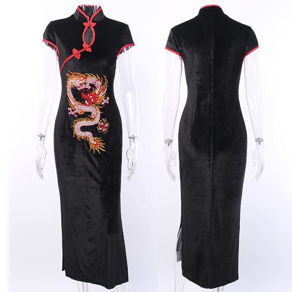 チャイナドレス ロングチャイナ セクシー セクシーチャイナ キャバ チャイナドレス チャイナ ロング ドレス コスチューム コスプレ 衣装 パーティー イベント インスタ 撮影 アイドル 高級感あ