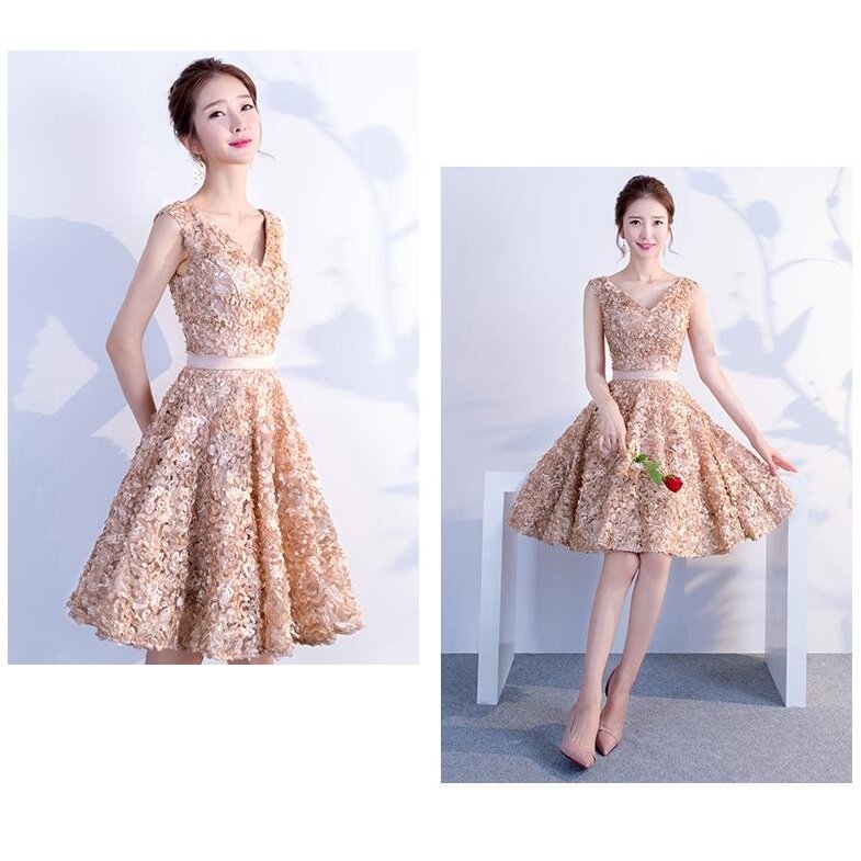 袖なし ミモレドレス 結婚式ドレス カラードレス ウエディングドレス パーティードレス 30代40代