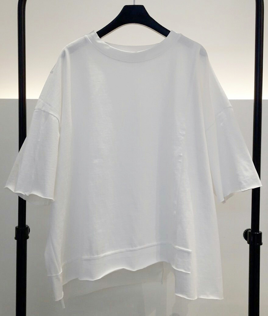 [Korea Fashion] French Chic style Vintage loose fit T-Shirts / Black White