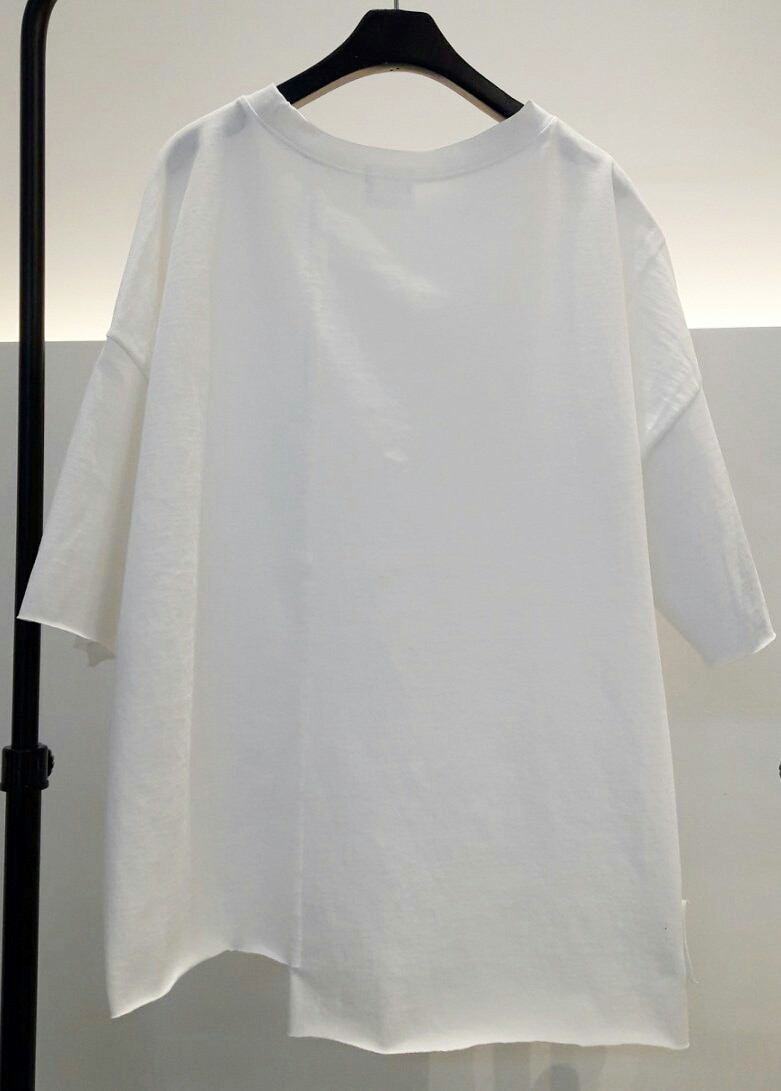 [Korea Fashion] French Chic style Vintage loose fit T-Shirts / Black White