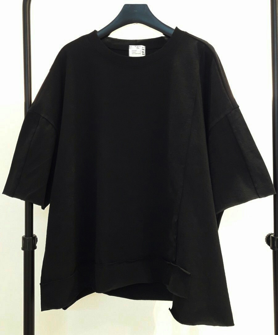 [Korea Fashion] French Chic style Vintage loose fit T-Shirts / Black White