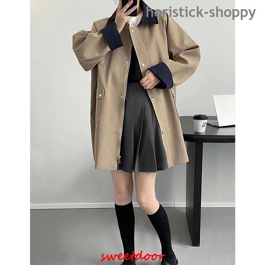 トレンチコート レディース 春 スプリングコート ステンカラーコート ミドル丈 春コート 春服 ライトアウター カジュアル ライトコート