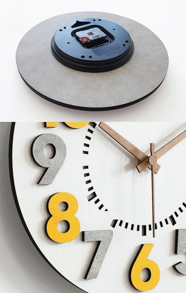 Qoo10] 掛け時計 おしゃれ 壁掛け時計 木製 新