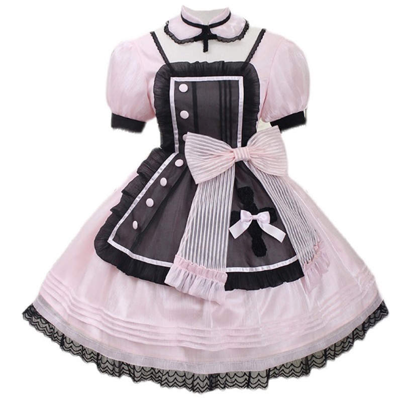 新しいロリータスイートハートレスキューチームボウノット半袖ドレス