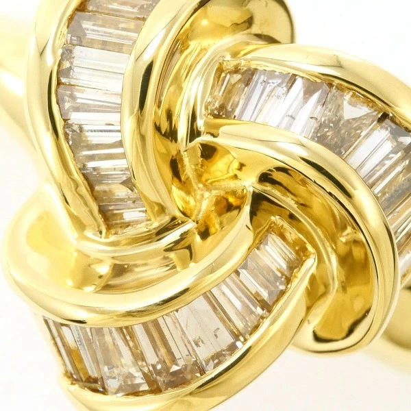 K18 18金 YG リング 14.5号 ブラウンダイヤ 0.70 カード鑑別書 中古 K18 18金 YG リング 14.5号 ブラウンダイヤ 0.70 カード鑑別書 中古