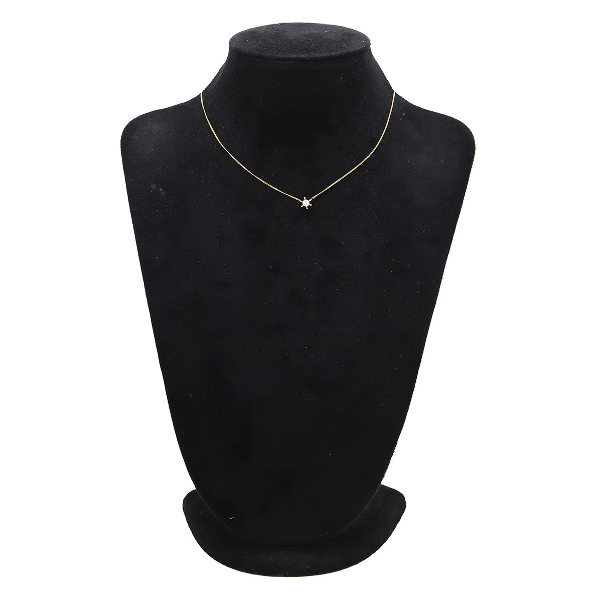 ネックレス ダイヤペンダント K18YG ダイヤモンド イエローゴールド 1P 1粒 【中古】 ネックレス ダイヤペンダント K18YG ダイヤモンド イエローゴールド 1P 1粒 【中古】