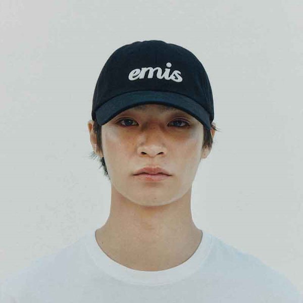 【韓国EMIS エミス】APPLIQUE BALL CAP APPLIQUE BALL CAP-BLUE - EMIS