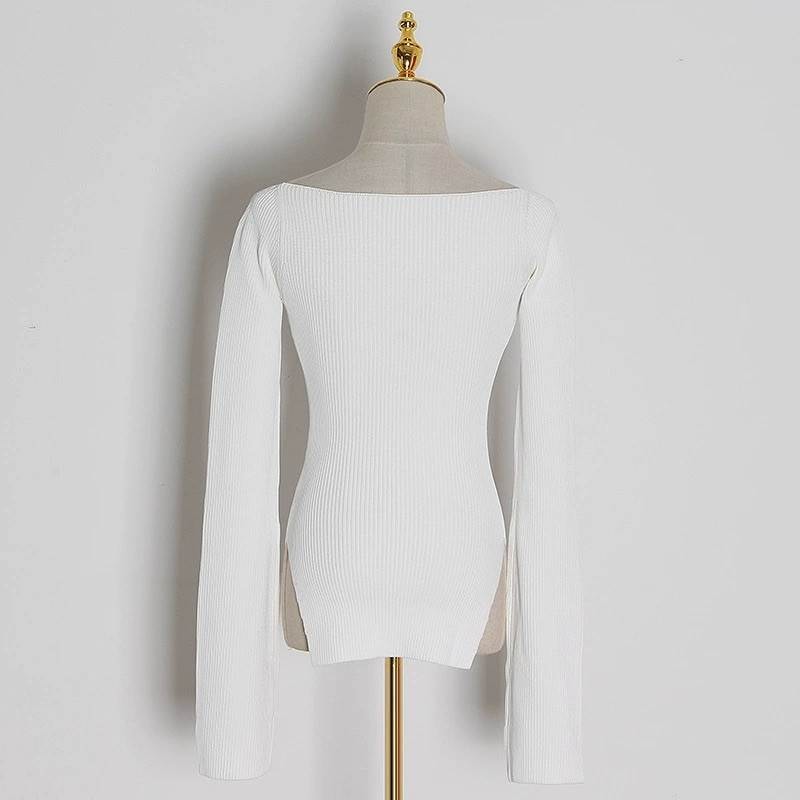 レディース ニットソー トップス 長袖 スクエアカラー オフショルダー プルオーバー スリム 細身 きれいめ 上品 おしゃれ お洒落 大人可愛い 大人女子 かっこいい カジュアル 個性的 フェミニン レディース ニットソー トップス 長袖 スクエアカラー オフショルダー プルオーバー スリム 細身 きれいめ 上品 おしゃれ お洒落 大人可愛い 大人女子 かっこいい カジュアル 個性的 フェミニン