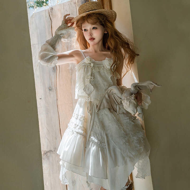 正規品月光私語ロリータlolitaワンピース不規則スカート放浪少女 正規品月光私語ロリータlolitaワンピース不規則スカート放浪少女