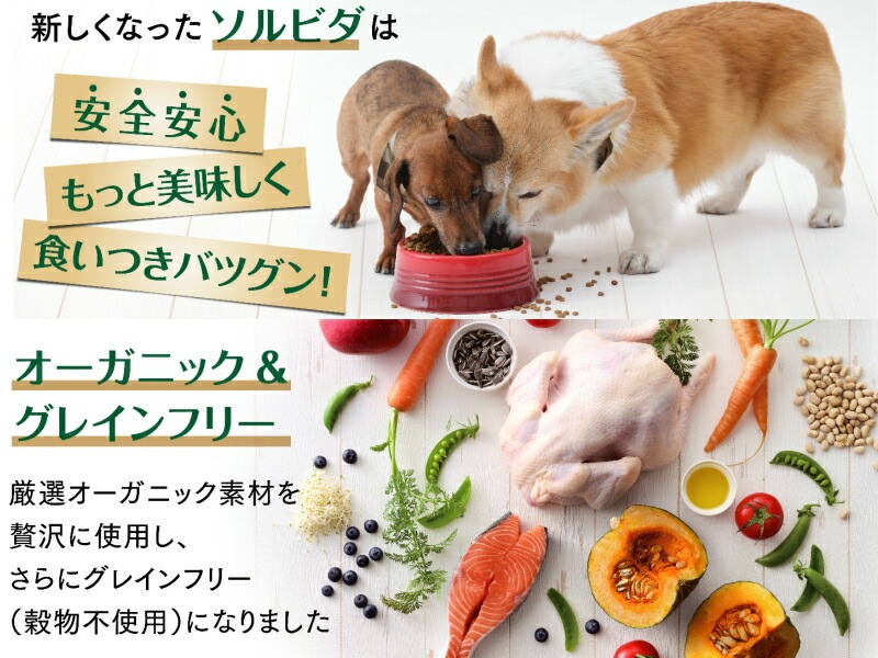 【プレゼント付】ソルビダ グレインフリー チキン 子犬用 1.8kg 2個セット ぺたんこボウル ピンク Sサイズ付き 【プレゼント付】ソルビダ グレインフリー チキン 子犬用 1.8kg 2個セット ぺたんこボウル ピンク Sサイズ付き