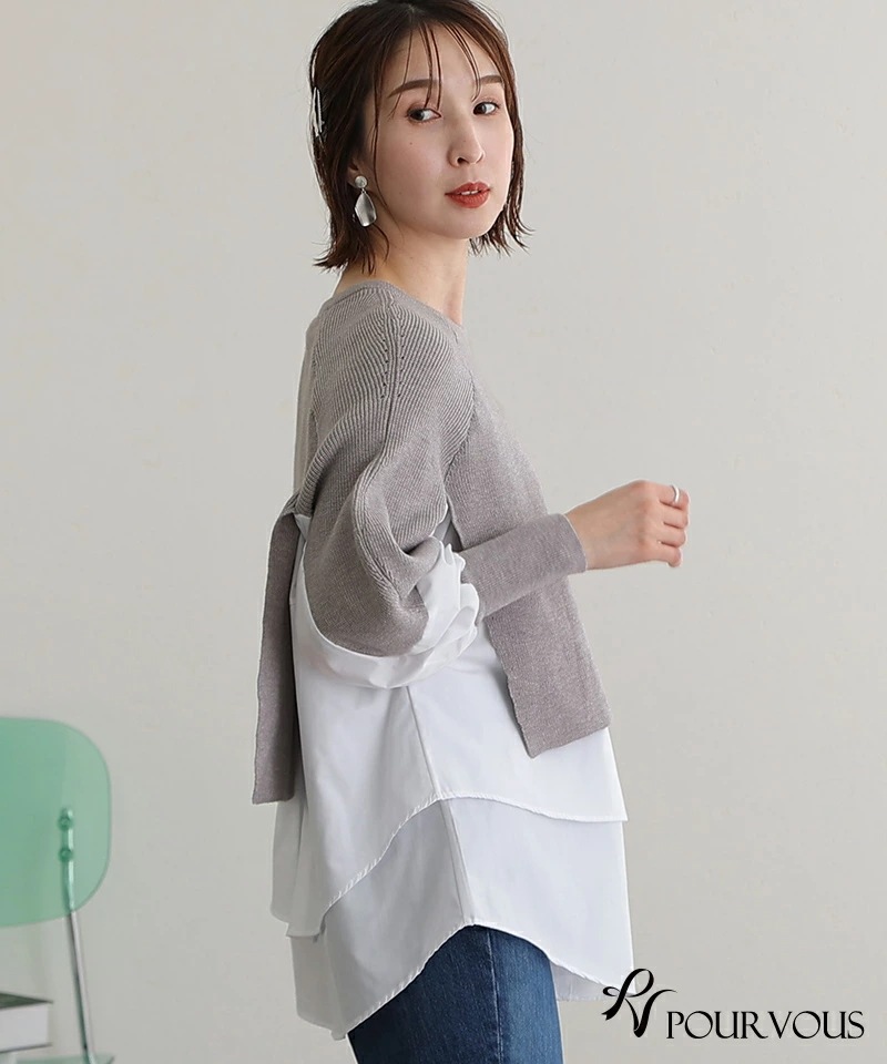 オフィス トップス おしゃれ カジュアル レディース ファッション 大きいサイズ レディースファッション シンプル 大人可愛い 大人かわいい オフィスカジュアル きれいめ 長袖 七分袖 7分袖 ニット