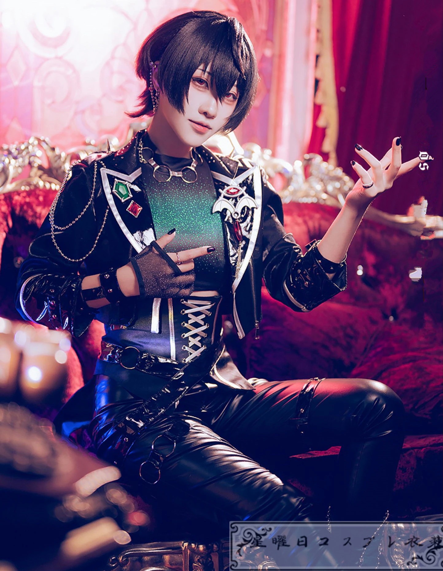 ES あんさんぶるスターズ スカウト!EVIL NUM+ SHUFFLE×囁くイービルTELEPHONE 氷鷹北斗 朔間凛月 逆先夏目 葵ひなた 紫之創 コスプレ衣装 コスム ES あんさんぶるスターズ スカウト!EVIL NUM+ SHUFFLE×囁くイービルTELEPHONE 氷鷹北斗 朔間凛月 逆先夏目 葵ひなた 紫之創 コスプレ衣装 コスム