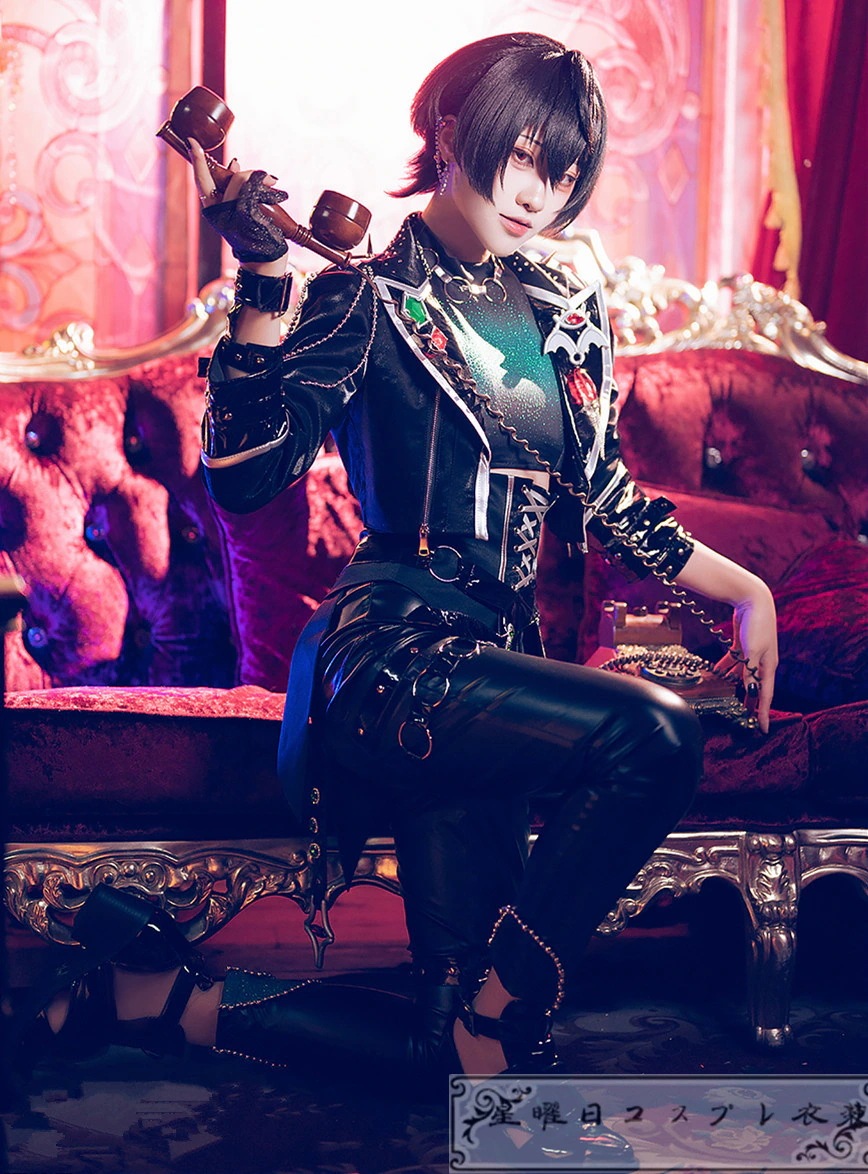 ES あんさんぶるスターズ スカウト!EVIL NUM+ SHUFFLE×囁くイービルTELEPHONE 氷鷹北斗 朔間凛月 逆先夏目 葵ひなた 紫之創 コスプレ衣装 コスム ES あんさんぶるスターズ スカウト!EVIL NUM+ SHUFFLE×囁くイービルTELEPHONE 氷鷹北斗 朔間凛月 逆先夏目 葵ひなた 紫之創 コスプレ衣装 コスム