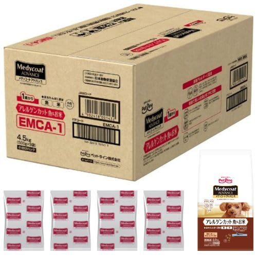 即日発送! 【Amazon.co.jp限定商品】メディコート アドバンス アレルゲンカット 魚&お米 1歳から【国産/アルミ小分け】 4.5kg(500g×9) 即日発送! 【Amazon.co.jp限定商品】メディコート アドバンス アレルゲンカット 魚&お米 1歳から【国産/アルミ小分け】 4.5kg(500g×9)