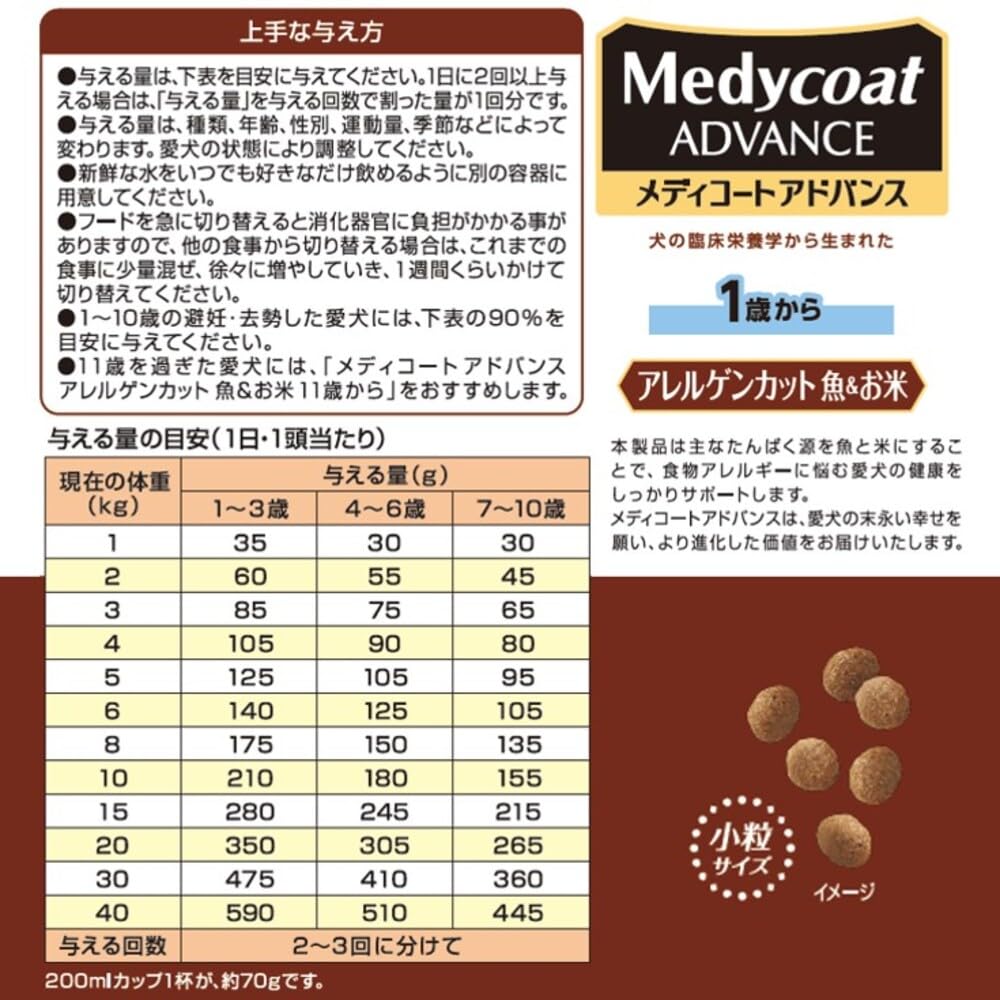 即日発送! 【Amazon.co.jp限定商品】メディコート アドバンス アレルゲンカット 魚&お米 1歳から【国産/アルミ小分け】 4.5kg(500g×9) 即日発送! 【Amazon.co.jp限定商品】メディコート アドバンス アレルゲンカット 魚&お米 1歳から【国産/アルミ小分け】 4.5kg(500g×9)