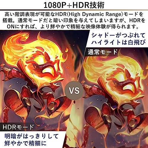 山善 モバイルモニター 18.5インチ モバイルディスプレイ 1080P フルHD IPSパネル 1670万色 日本設計 Type-C/HDMI-mini ブルーライト軽減モード ゲームモード搭載 (