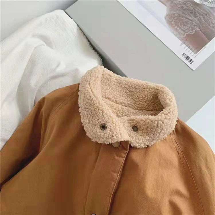 キッズ コート トレンチコートキッズ 女の子 ボアコート ロングコート ジャケット 女の子 裏起毛アウター 防寒 防風 秋 冬アウター かわいい 厚手アウター