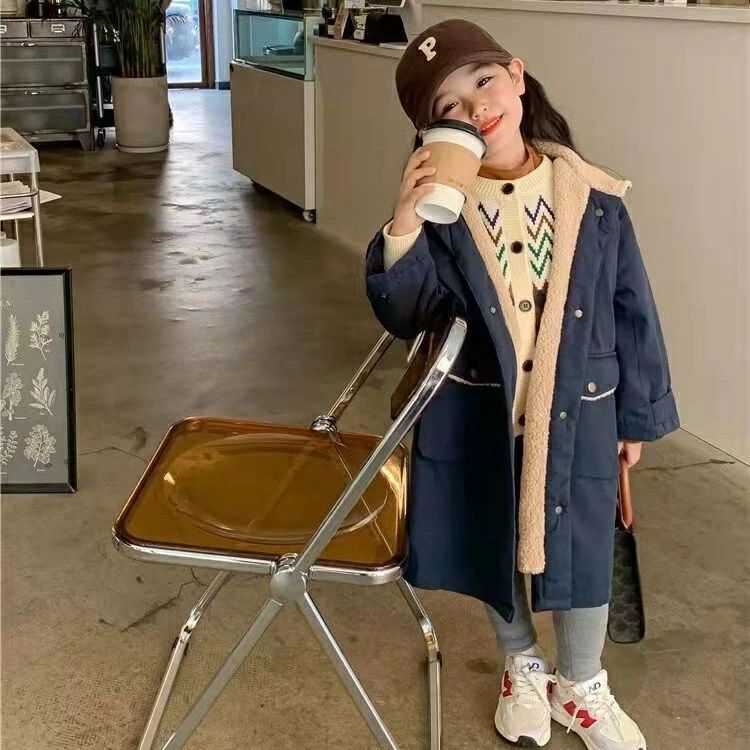 キッズ コート トレンチコートキッズ 女の子 ボアコート ロングコート ジャケット 女の子 裏起毛アウター 防寒 防風 秋 冬アウター かわいい 厚手アウター