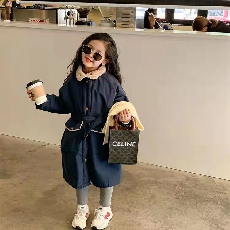 キッズ コート トレンチコートキッズ 女の子 ボアコート ロングコート ジャケット 女の子 裏起毛アウター 防寒 防風 秋 冬アウター かわいい 厚手アウター