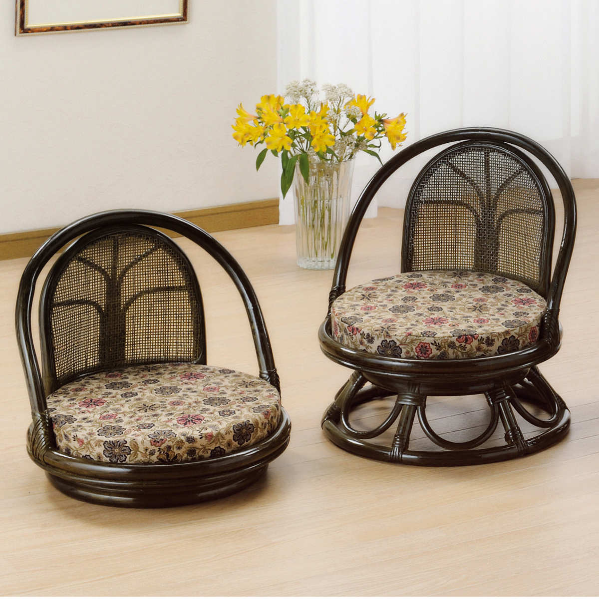 籐 回転座椅子 ミドルタイプ ラタンチェア 座面高23cm 回転式 背もたれ付き 肘付き 肘掛 イス 座いす アジアン 籐家具 花柄 和モダン ラタン リラックスチェア パーソナルチェア 籐回転椅子 籐 回転座椅子 ミドルタイプ ラタンチェア 座面高23cm 回転式 背もたれ付き 肘付き 肘掛 イス 座いす アジアン 籐家具 花柄 和モダン ラタン リラックスチェア パーソナルチェア 籐回転椅子