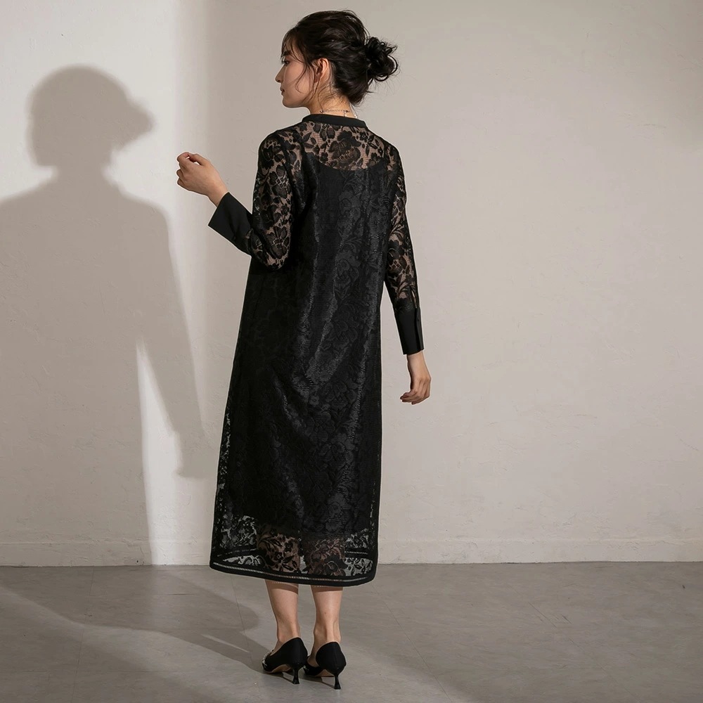 ワンピースドレス パーティードレス ワンピース 結婚式 フォーマルドレス オールレーススタンドカラーロングドレス お呼ばれドレス 二次会ドレス 袖付き 体型カバー 披露宴 成人式 同窓会 20代 ワンピースドレス パーティードレス ワンピース 結婚式 フォーマルドレス オールレーススタンドカラーロングドレス お呼ばれドレス 二次会ドレス 袖付き 体型カバー 披露宴 成人式 同窓会 20代