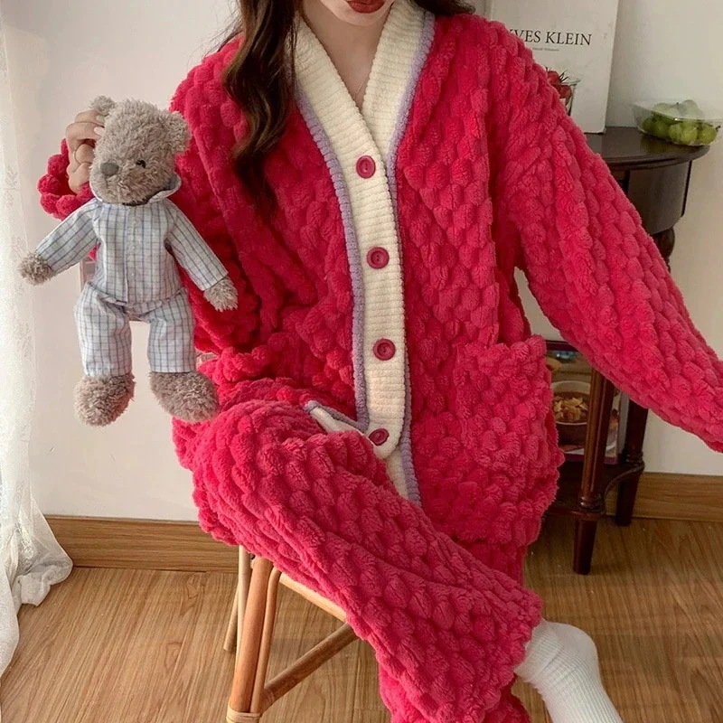 柔らかい ホームウェア フランネル コーラルフリース ウォーム 可愛い カジュアル パジャマ おしゃれ 柔らかい スイート 柔らかい ホームウェア フランネル コーラルフリース ウォーム 可愛い カジュアル パジャマ おしゃれ 柔らかい スイート