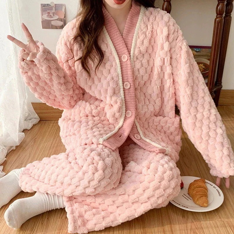 柔らかい ホームウェア フランネル コーラルフリース ウォーム 可愛い カジュアル パジャマ おしゃれ 柔らかい スイート 柔らかい ホームウェア フランネル コーラルフリース ウォーム 可愛い カジュアル パジャマ おしゃれ 柔らかい スイート