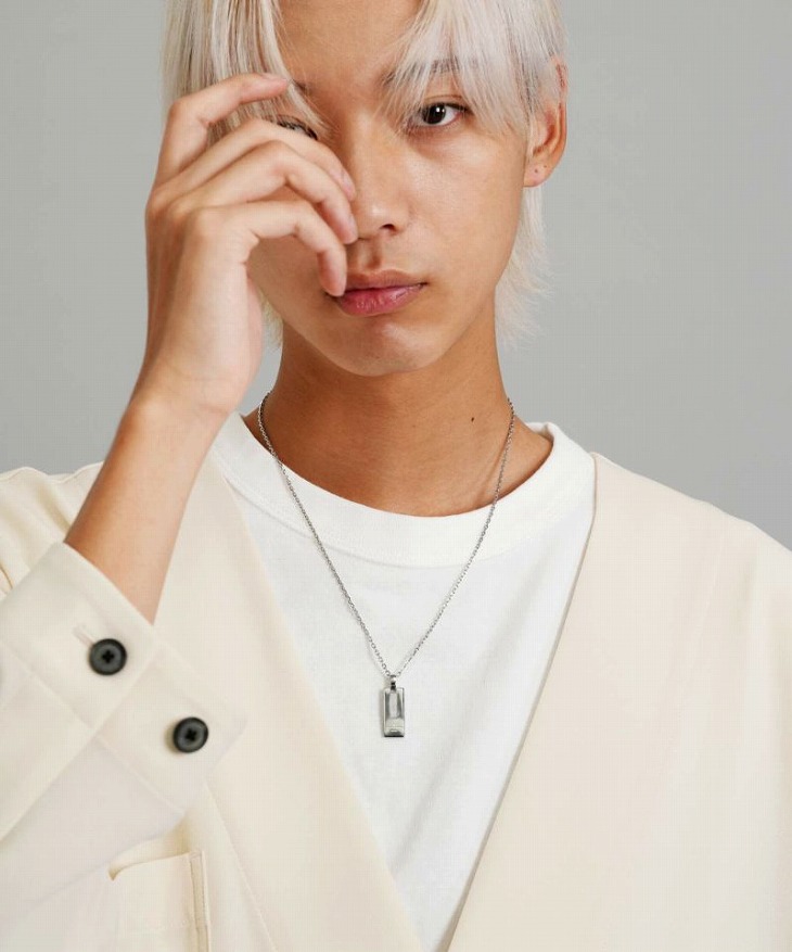 ネックレス メンズ デントプレートネックレス サージカルステンレス316L LH-03NE0485 ステンレス アレルギーフリー 【ネコポス】