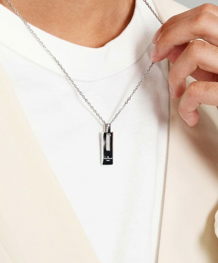 ネックレス メンズ デントプレートネックレス サージカルステンレス316L LH-03NE0485 ステンレス アレルギーフリー 【ネコポス】