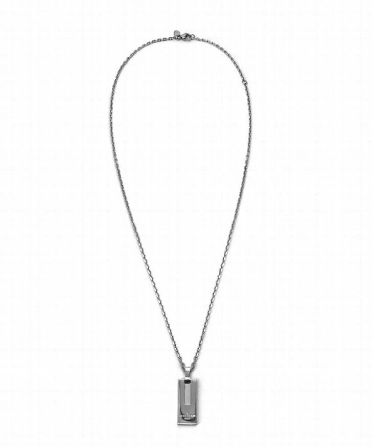 ネックレス メンズ デントプレートネックレス サージカルステンレス316L LH-03NE0485 ステンレス アレルギーフリー 【ネコポス】