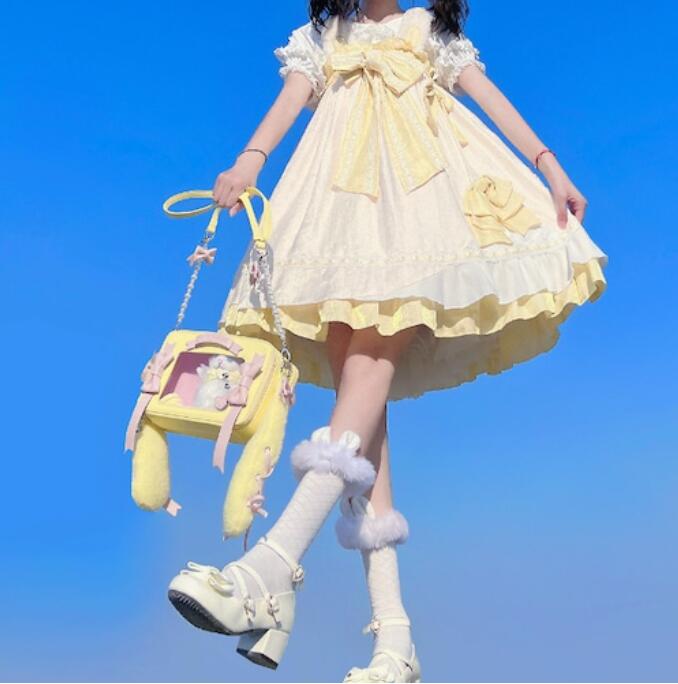 全7カラー もこもこうさ耳付き痛バッグ 全7カラー もこもこうさ耳付き痛バッグ