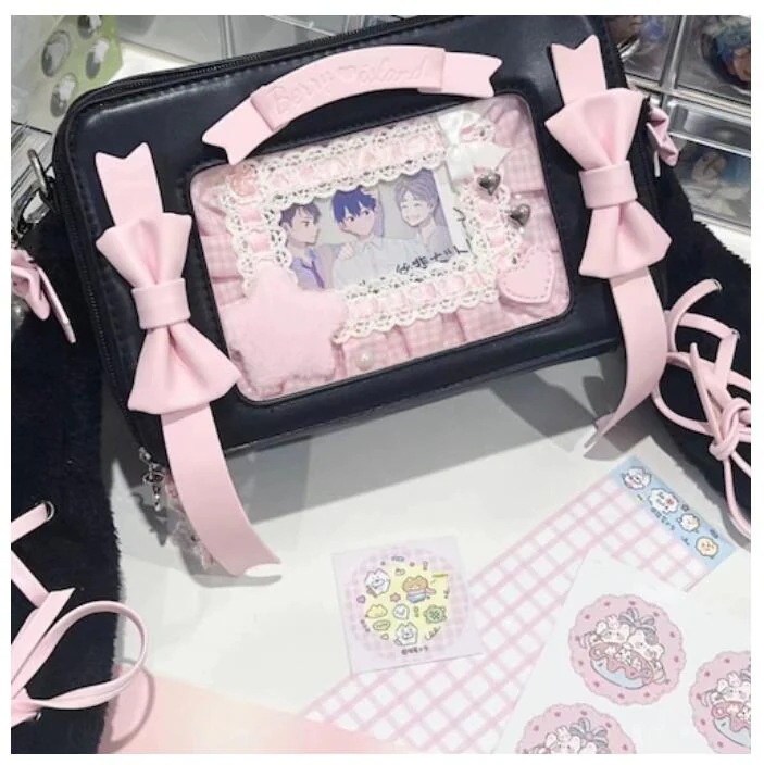 全7カラー もこもこうさ耳付き痛バッグ 全7カラー もこもこうさ耳付き痛バッグ