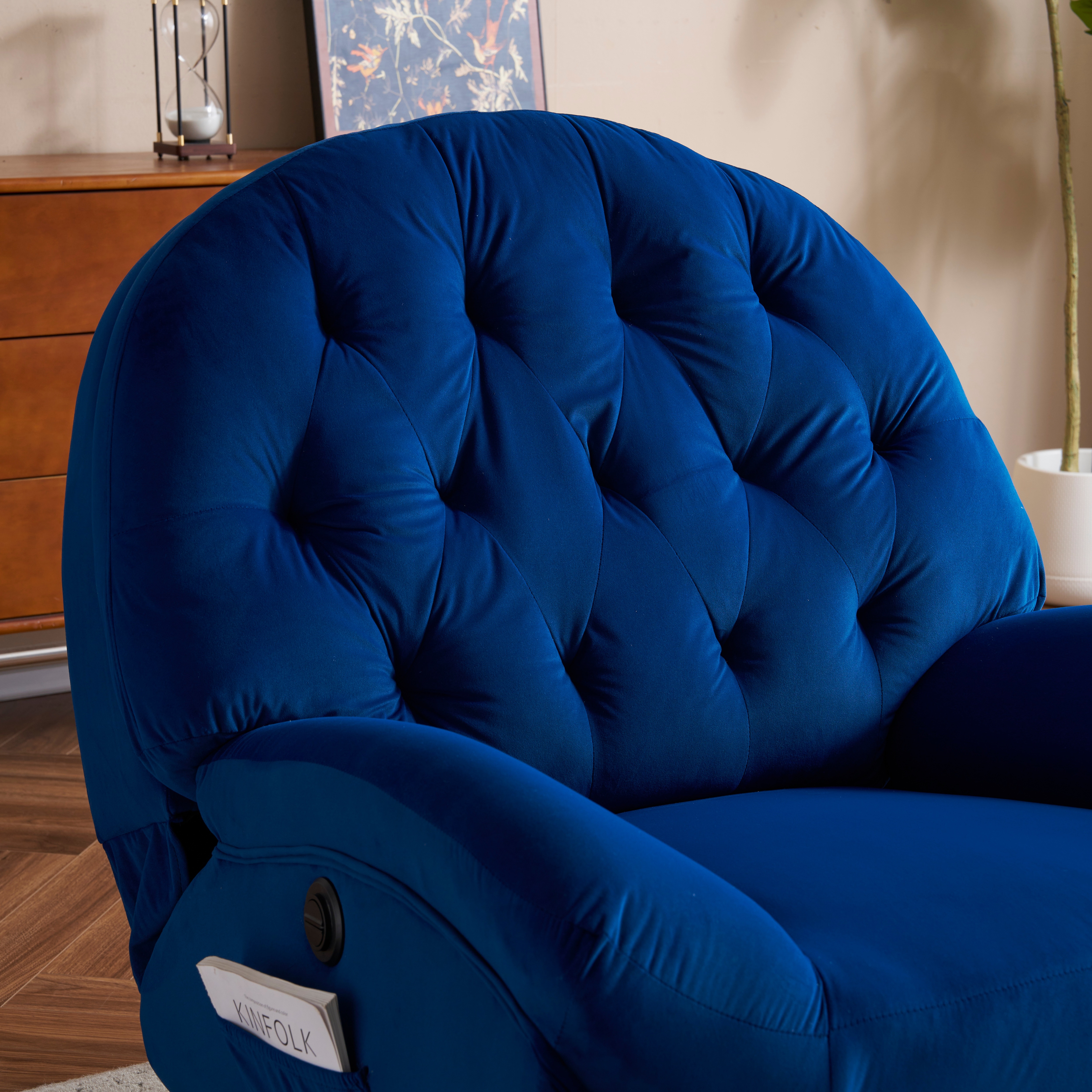 187電動1人掛けソファー リクライニングチェア ゲーミングチェア ベルベット 貝殻のデザイン 270度回転式 背もたれ調節105-165度 簡単昇降ボタン　快適なリビング必需品