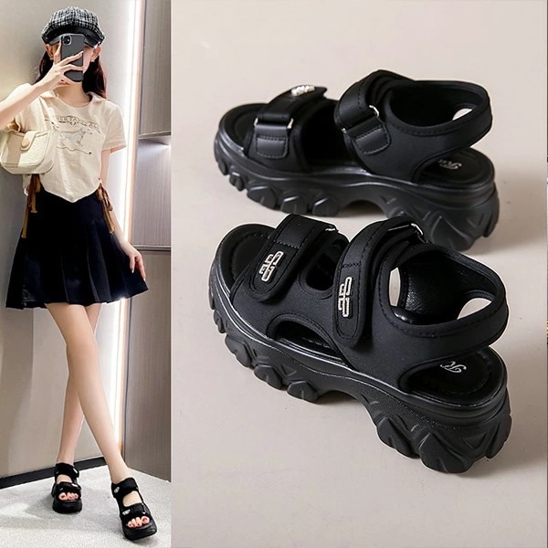 スポーツサンダル 厚底 レディース ヒール6cm ベルト コンフォート 歩きやすい 軽量 美脚効果 スポサン 厚底サンダル ビーチサンダル 厚底靴 カジュアル 夏 黒 ホワイト 22.0 22.5 2 スポーツサンダル 厚底 レディース ヒール6cm ベルト コンフォート 歩きやすい 軽量 美脚効果 スポサン 厚底サンダル ビーチサンダル 厚底靴 カジュアル 夏 黒 ホワイト 22.0 22.5 2