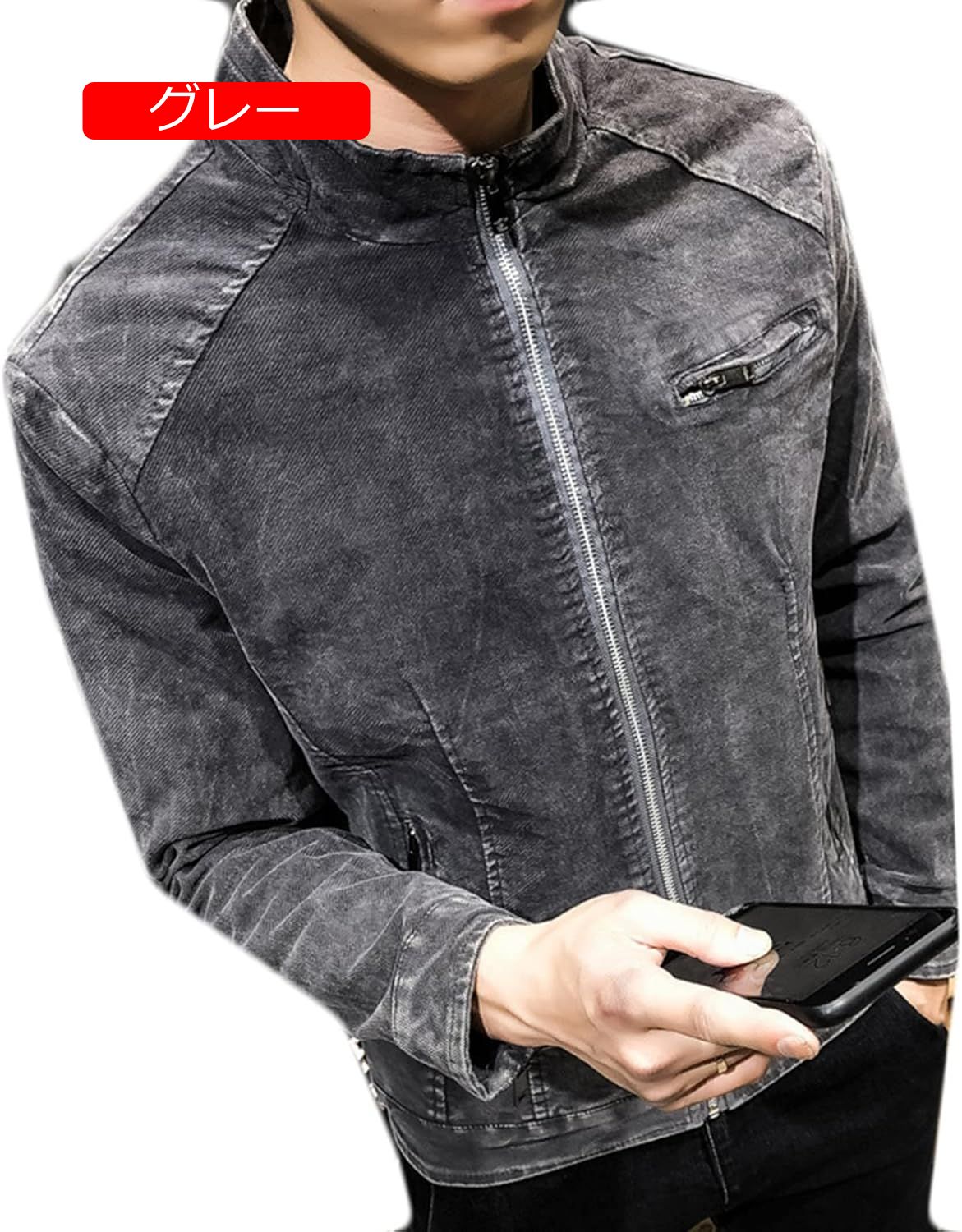 ライトアウター メンズジャケット Gジャン ブルゾン ジップアップ ジャンパー デニム お洒落 カジュアル 春秋服 ショート丈 ファッション バイク ランニング キャンプ 自転車 旅行 釣り